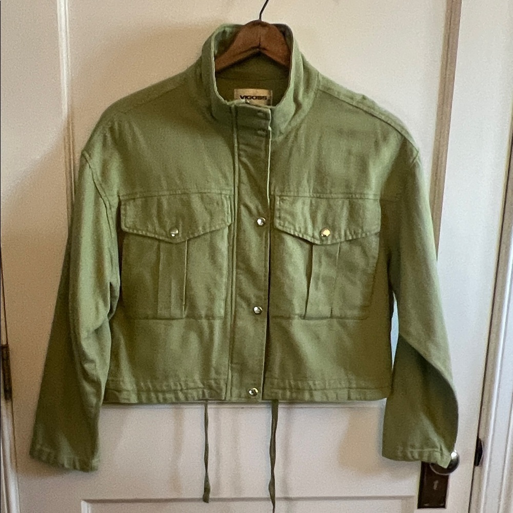 Olive Green Women's Jacket - Picture 5 of 6